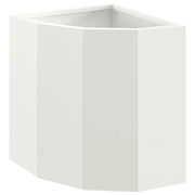 Fioriera angolare moderna ottimizzata per esterno 30 x 30 x 35 cm in acciaio bianco 02_0052895