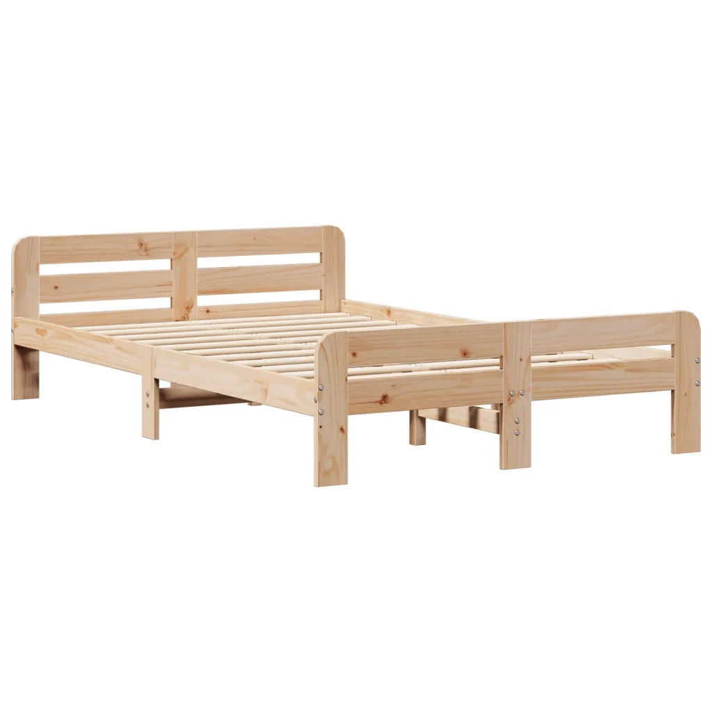 vidaXL Letto senza Materasso 120x200 cm in Legno Massello di Pino
