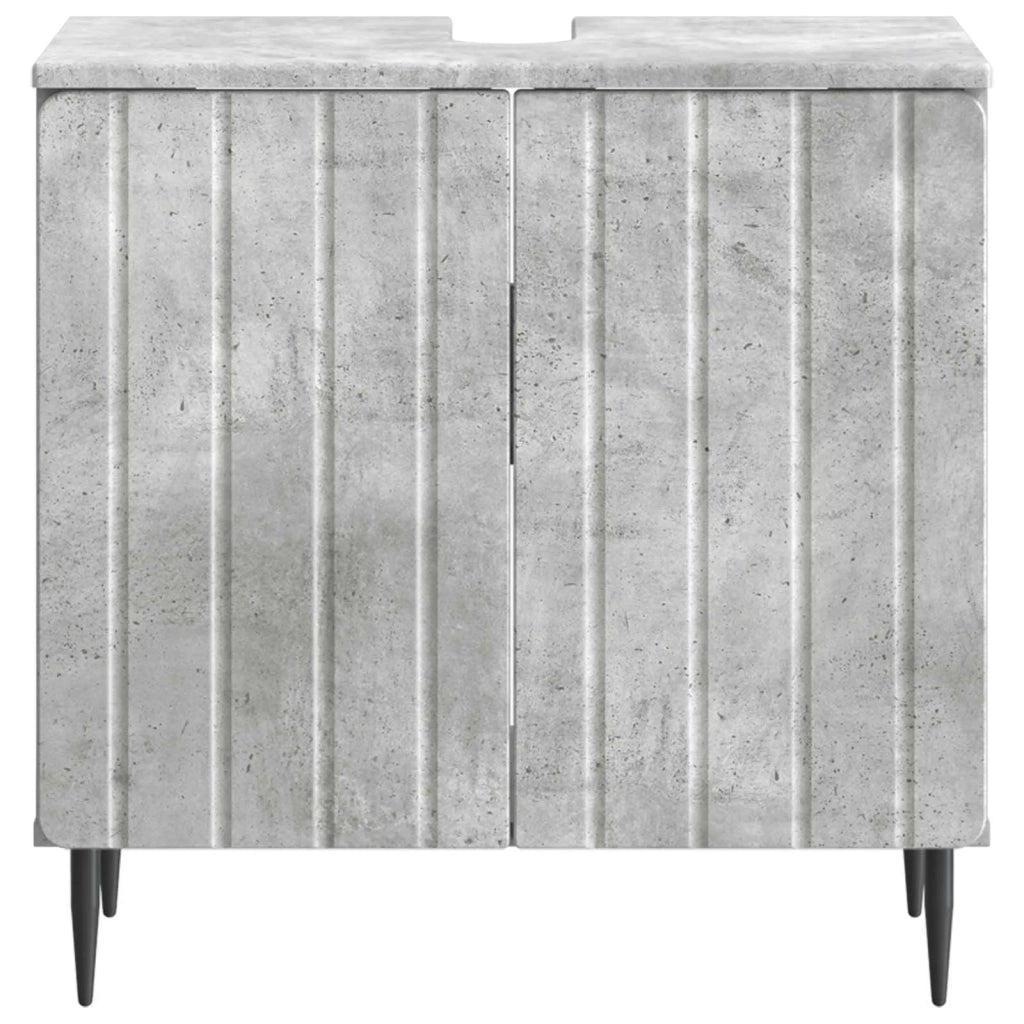 Armadio per Lavabo da Bagno ZWOLLE Grigio Cemento 896348