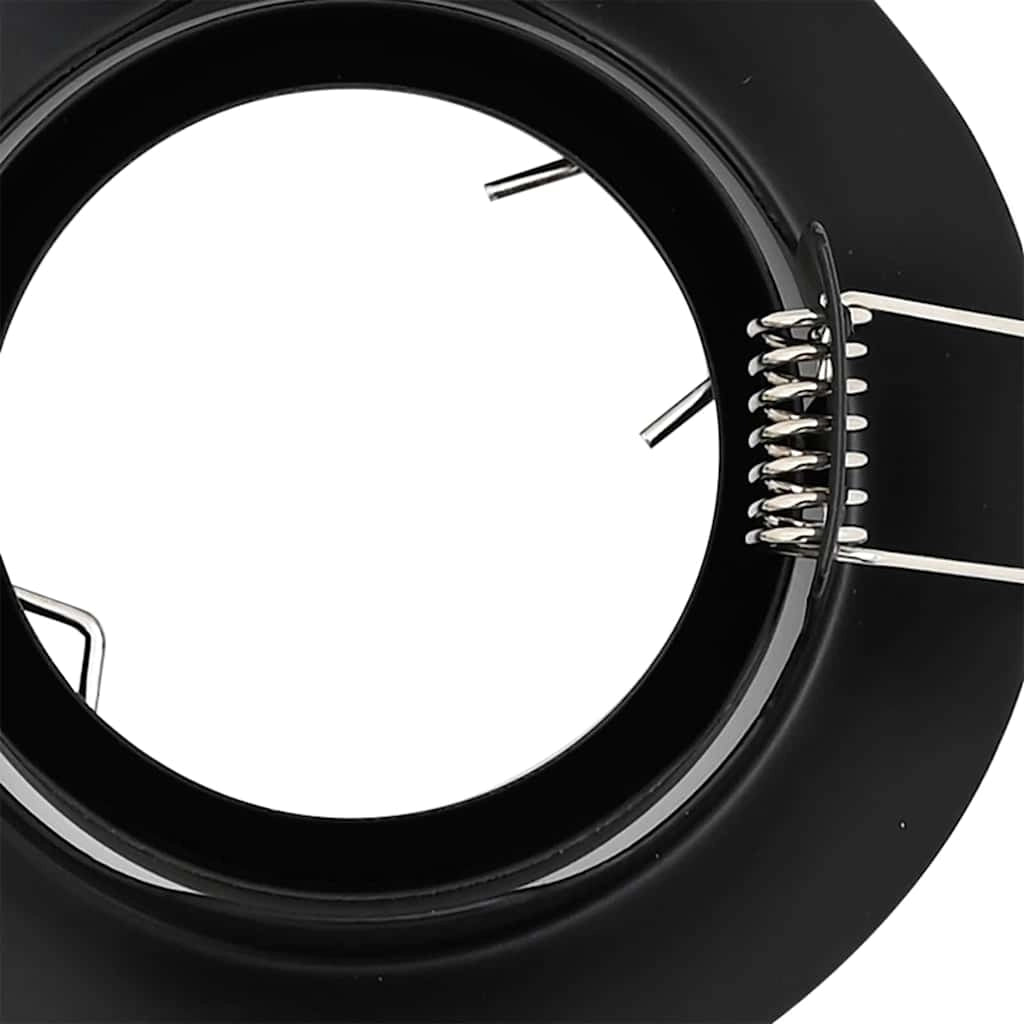 Set di 6 faretti da incasso moderni orientabili 9 x 9 x 2,5 cm in metallo nero 02_0058268