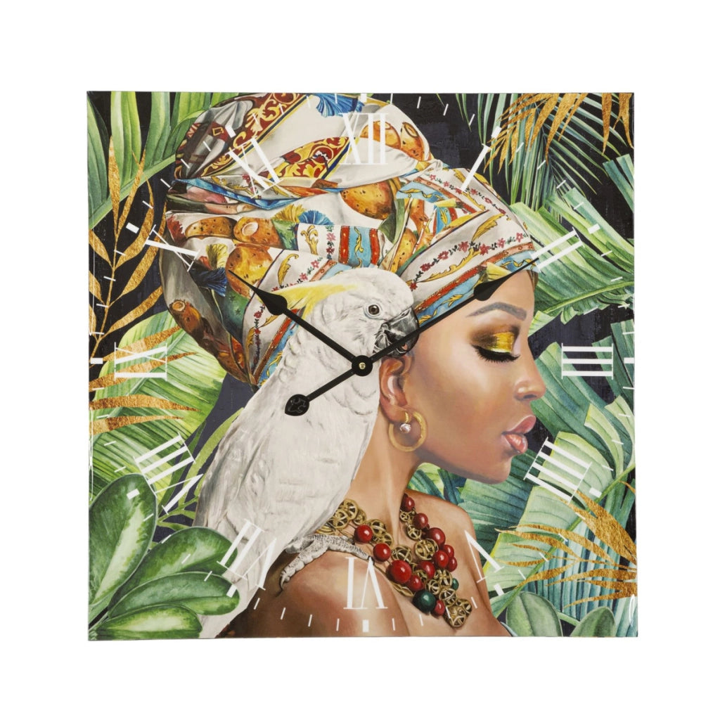 Orologio da parete Kloe in MDF multicolor