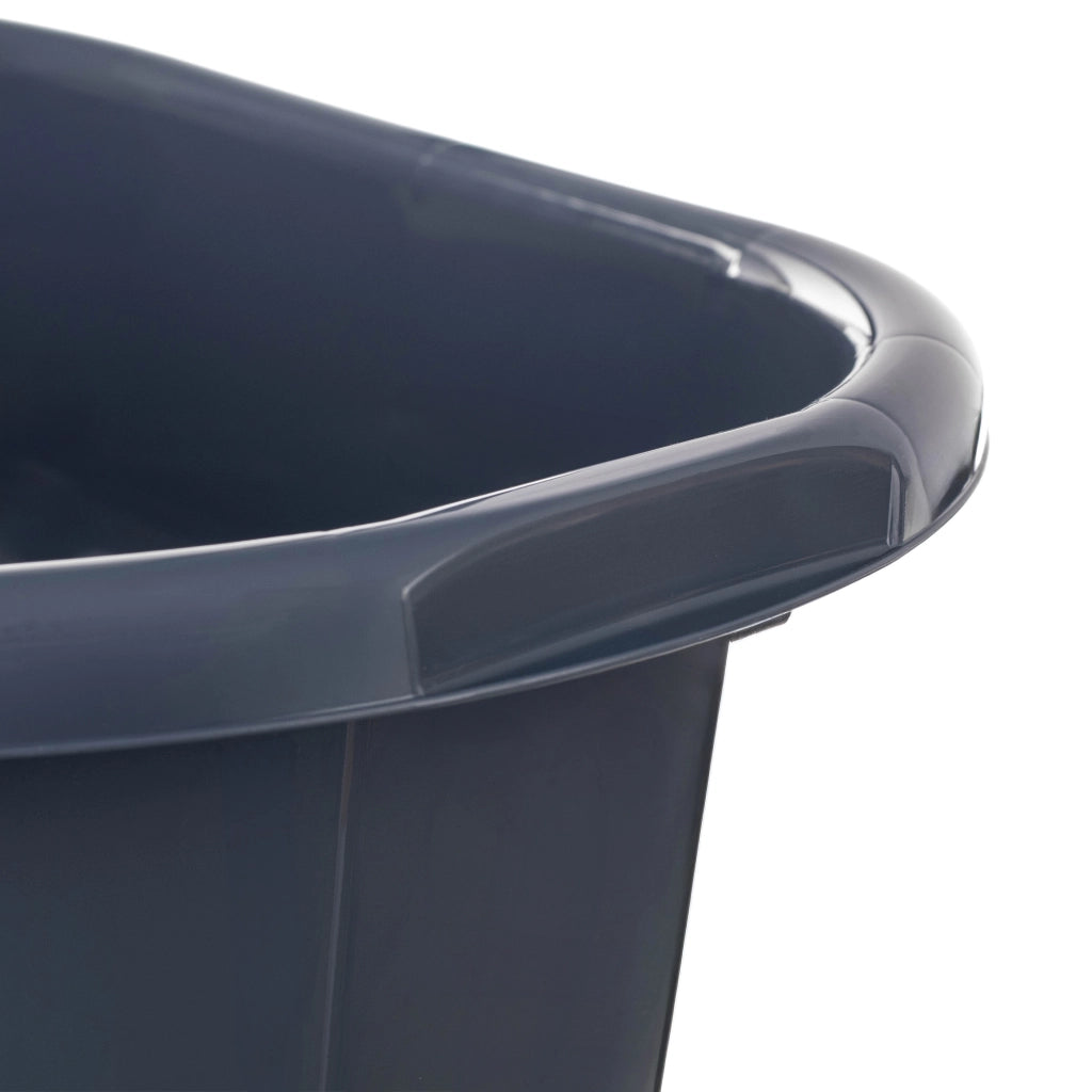 Bacinella in plastica KADAX da 20 litri, ovale, con maniglie