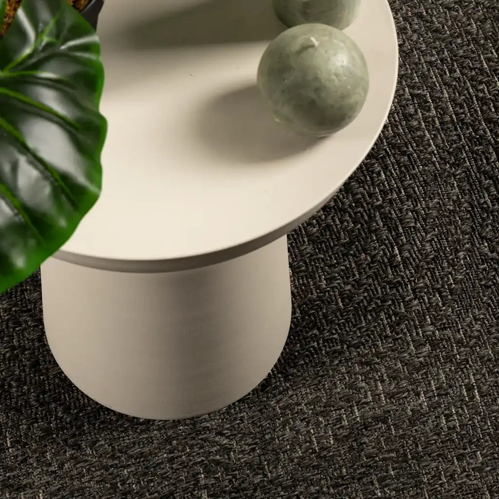 Tappeto ZIZUR Antracite 200x290 cm Aspetto Iuta Interni Esterni