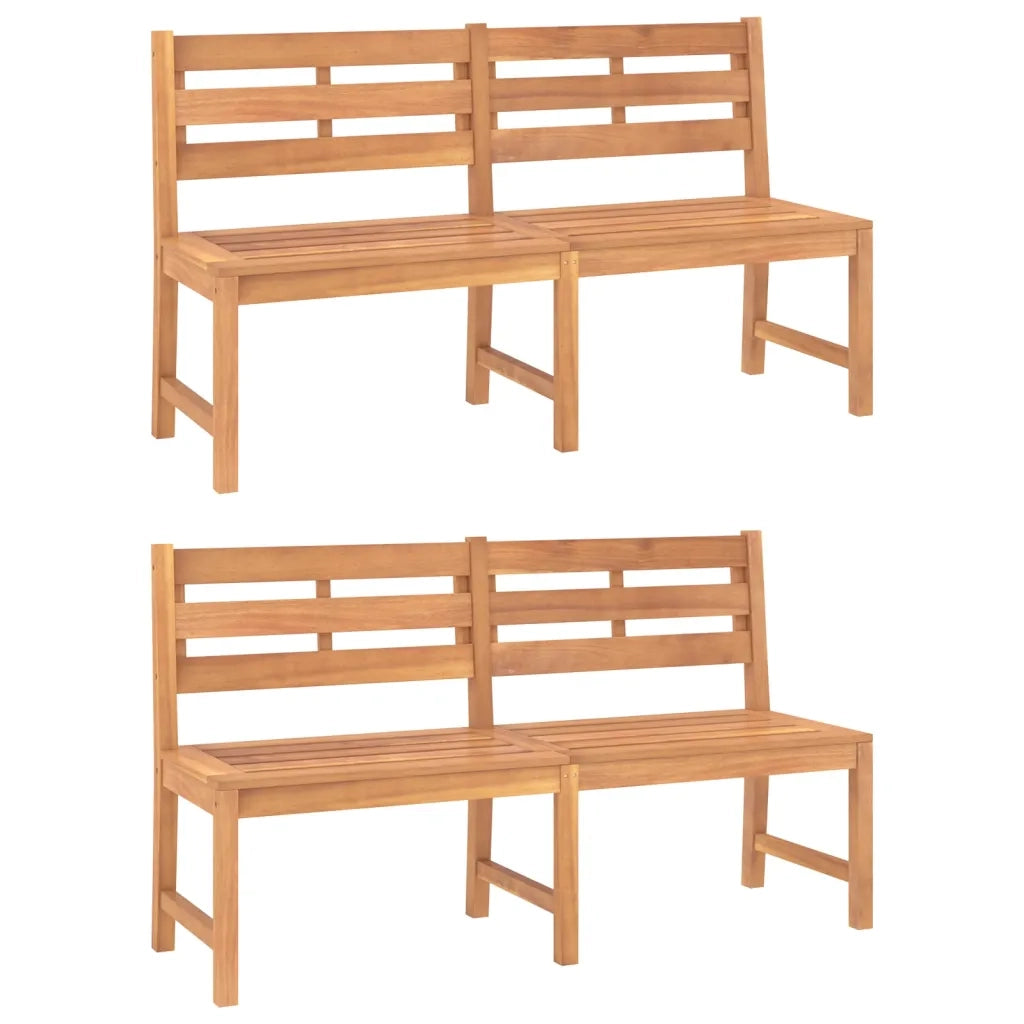Set da Pranzo per Giardino 5 pz in Legno Massello di Teak 3157201