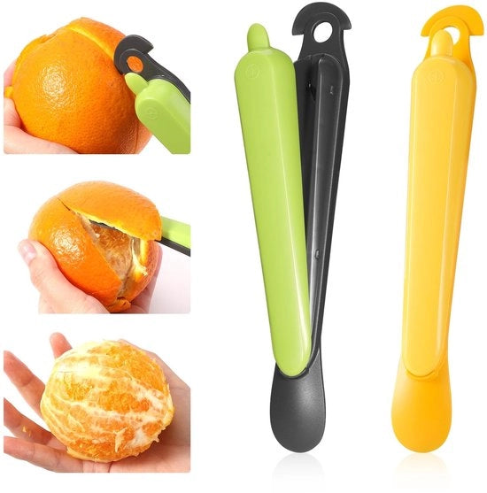 Schiacciafrutta 5 in 1 - Acciaio Inossidabile - Accessorio da Cucina - Schiacciafrutta a Citrus - Facile da Usare - 2 Pezzi - 18,7 x 2,8 x 2,5 cm - Schiacciafrutta per Frutta