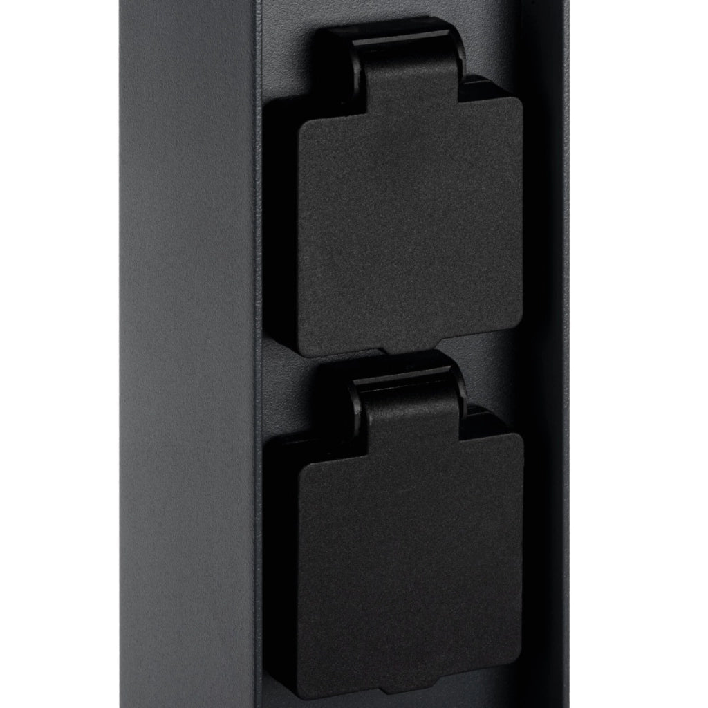 Paletto giardino 50cm quadrato nero G9 11W IP44 Kanlux