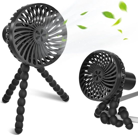 Ventilatore per passeggino - Mini ventilatore - Ventilatore per bambini - Ventilatore portatile - Ventilatore - Facile da installare - Da non mancare in estate.