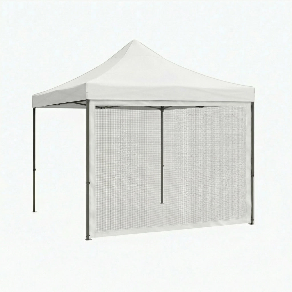 Set 4 teli zanzariera per gazebo da giardino 3x3 M kit di 4 zanzariere con velcro. 300X300X200H CM Nero