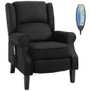 Poltrona Massaggiante e Reclinabile con Funzione Riscaldante e Telecomando, 78x84x101cm, Nero
