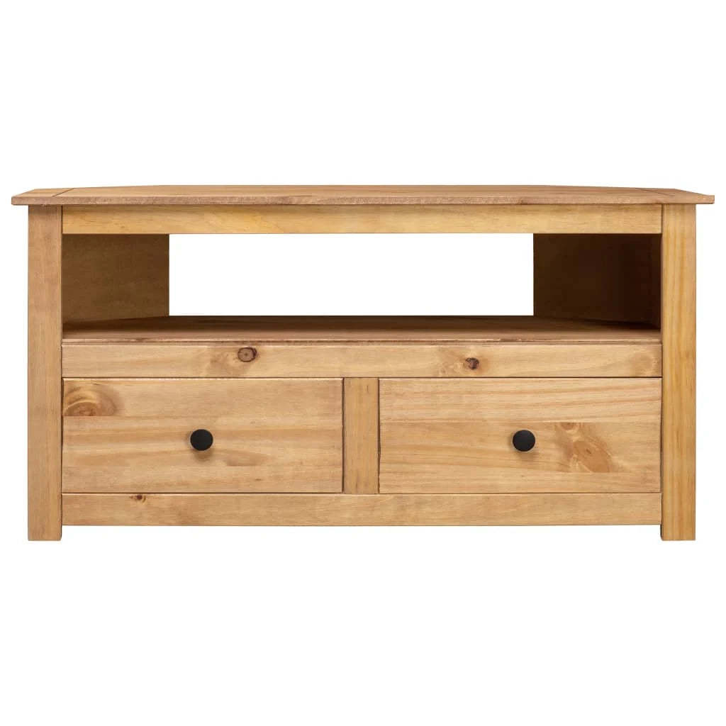 Mobile TV multimediale mensola TV credenza mobile TV sala da pranzo soggiorno angolo camera da letto 93 x 49 x 49 cm pino massello marrone 02_0027588