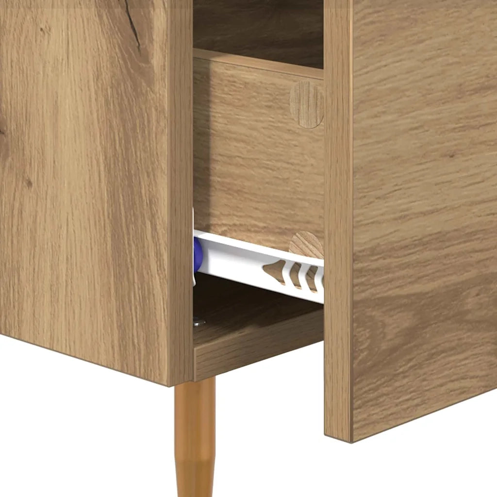 Set di 2 Comodini | Armadio da Notte | Mobiletto da notte Marrone 40 x 35 x 47,5 cm Legno multistrato