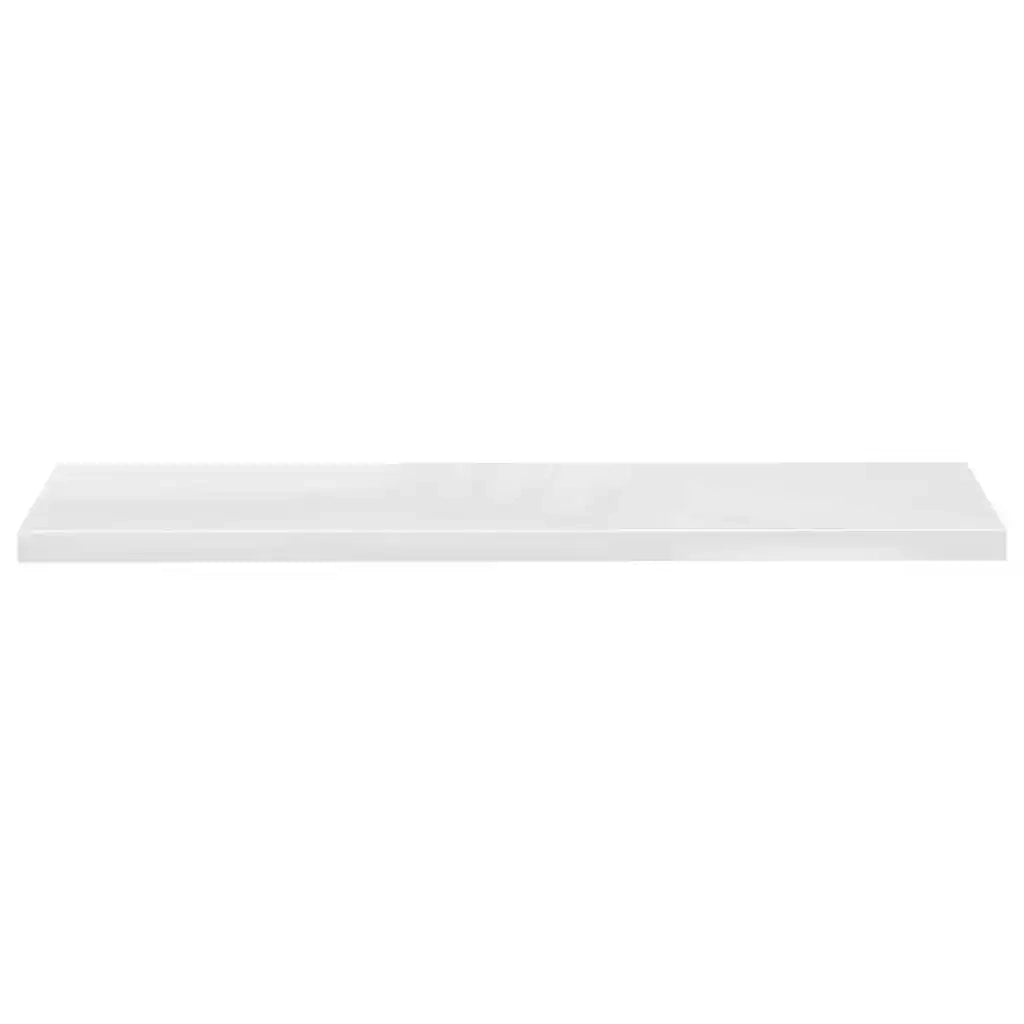 Scaffale a Parete Bianco Lucido 120x23,5x3,8 cm in MDF cod mxl 33651