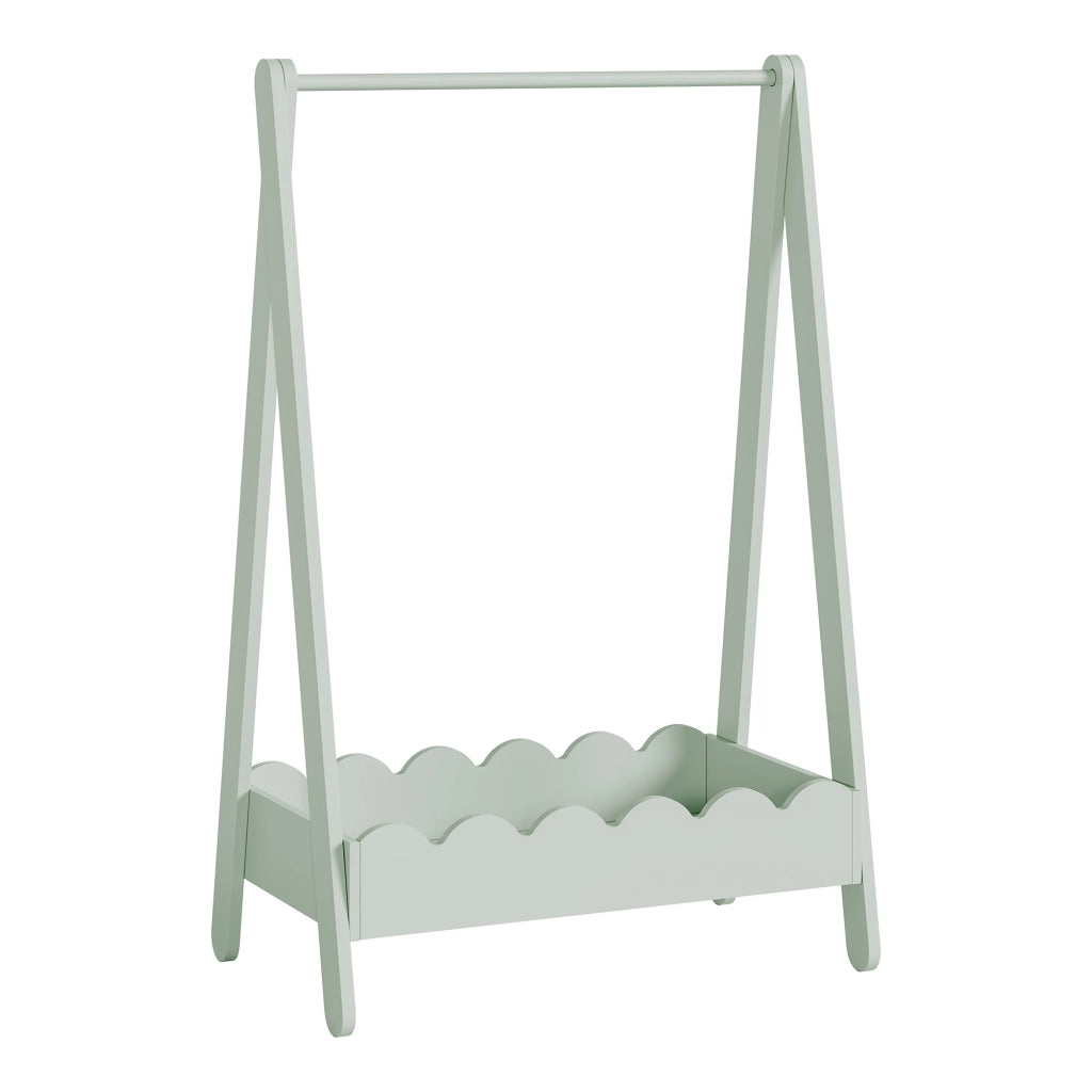 Stand Appendiabiti Vestnes a Forma di Capanna per Cameretta 99 x 66 x 38 cm - Menta Verde [en.casa]