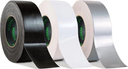 Nastro di adesione in tessuto extra resistente 50mm x 50m, argento-nero-bianco, impermeabile, con 6 rotoli