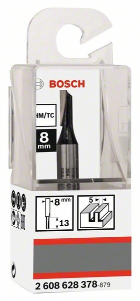 2608628378 - Fresa dritta, 8 mm, D1 5 mm, L 12,7 mm, G 51 mm 8 mm, D1 5 mm, L 12,7 mm, G 51 mm