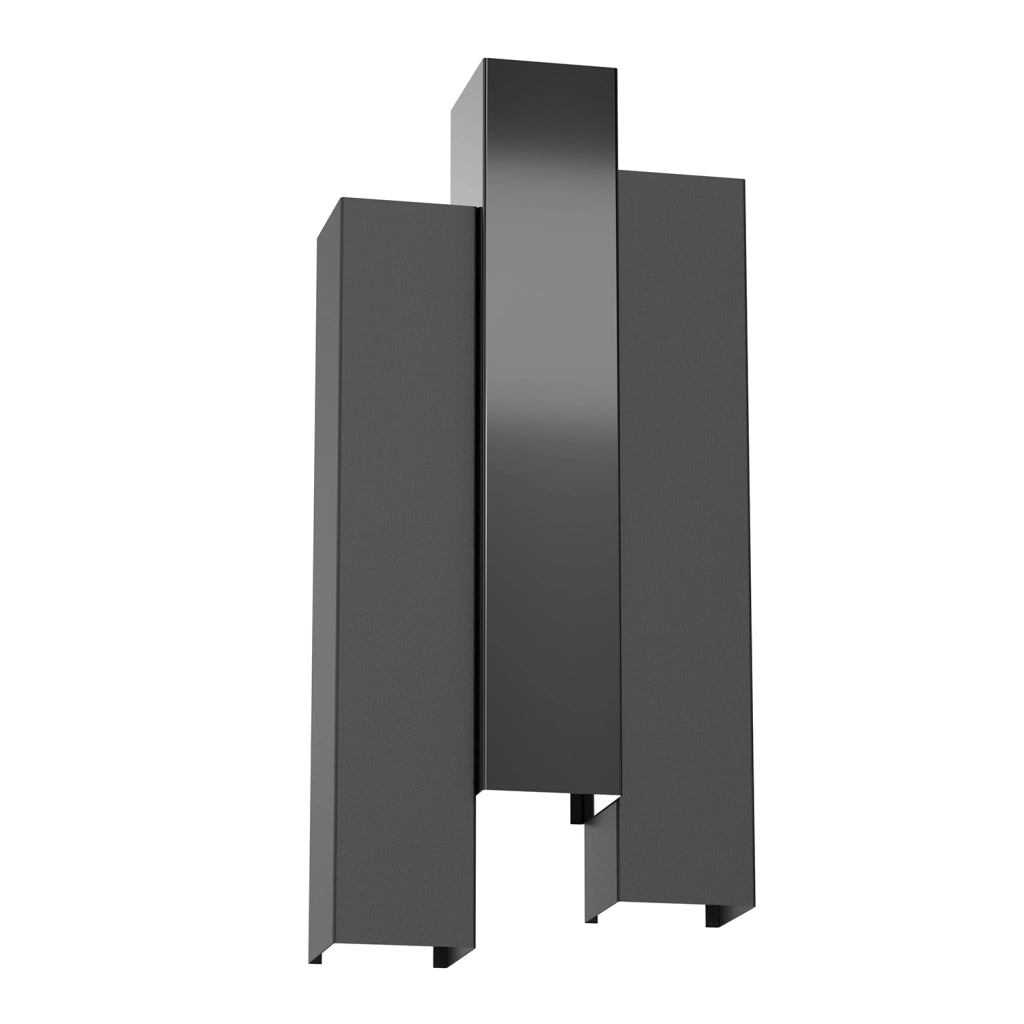 Applique tripla su/giù nera Wall Luminex 6xGU10 8W IP20