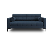 Cosmopolitan Design - Divano "Bali" 2 posti in tessuto strutturato blu 