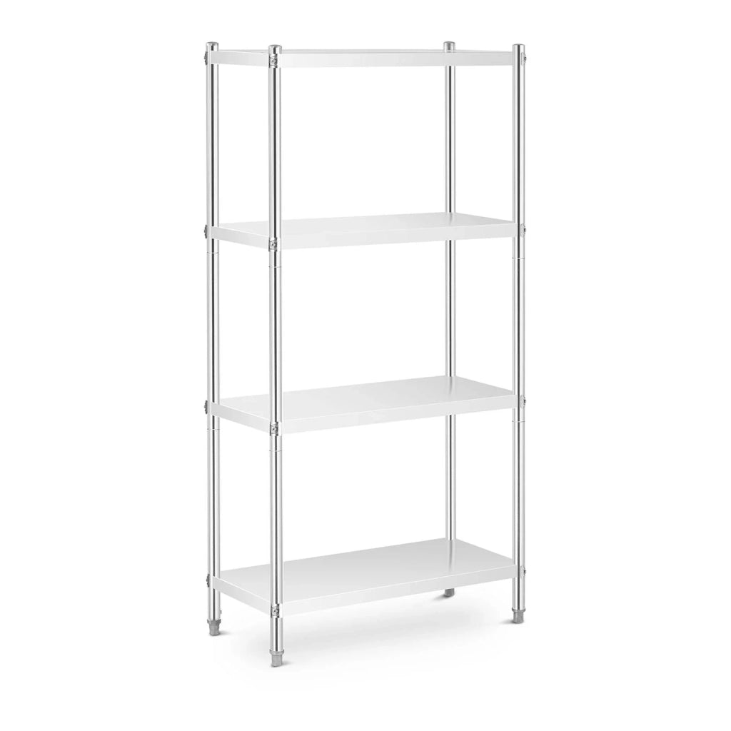 Scaffalatura in acciaio inox 90 x 40 x 180 cm 200 kg professionale 14_0005182
