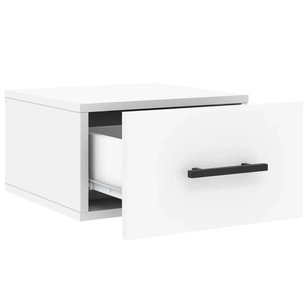 Comodini a Muro 2 pz Bianchi 35x35x20 cm 829869