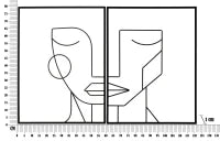 Pannello In Ferro Tribal Simply Coppia cm 60X1X80