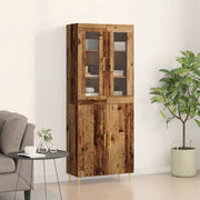 Highboard Legno Vecchio 69.5x34x180 cm Legno Ingegnerizzato