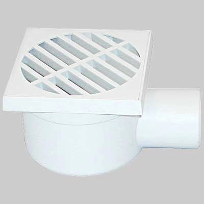 CHIUSINO SCARICO LATERALE ORIENTABILE  100 x 100 uscita 50 H 80 mm     STAMPLAST