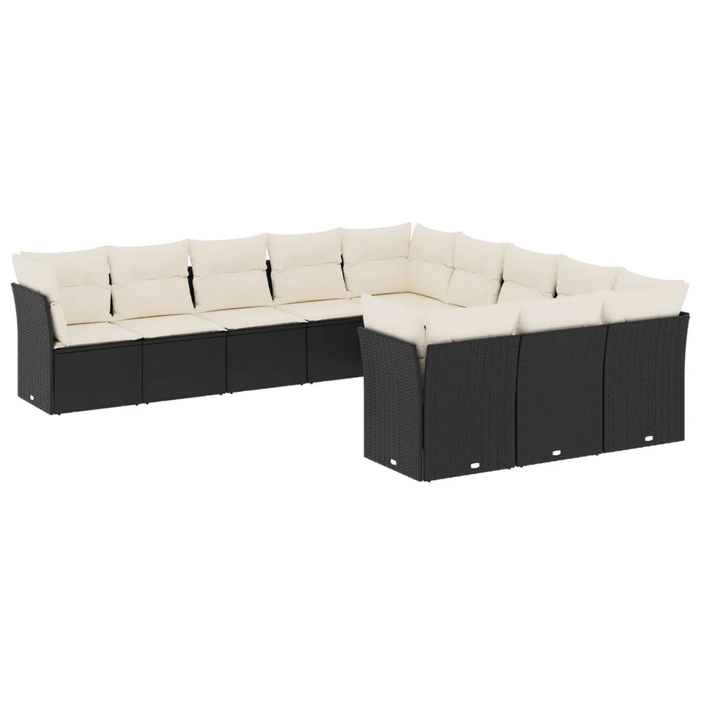 Set Divani da Giardino 11 pz con Cuscini in Polyrattan Nerocod mxl 113238
