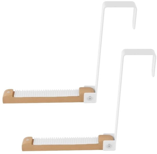 Hangers Opvougbili per Porte - Bianchi - Per Ospitare Abiti e Borse - Ideali per le Porte della Bagno