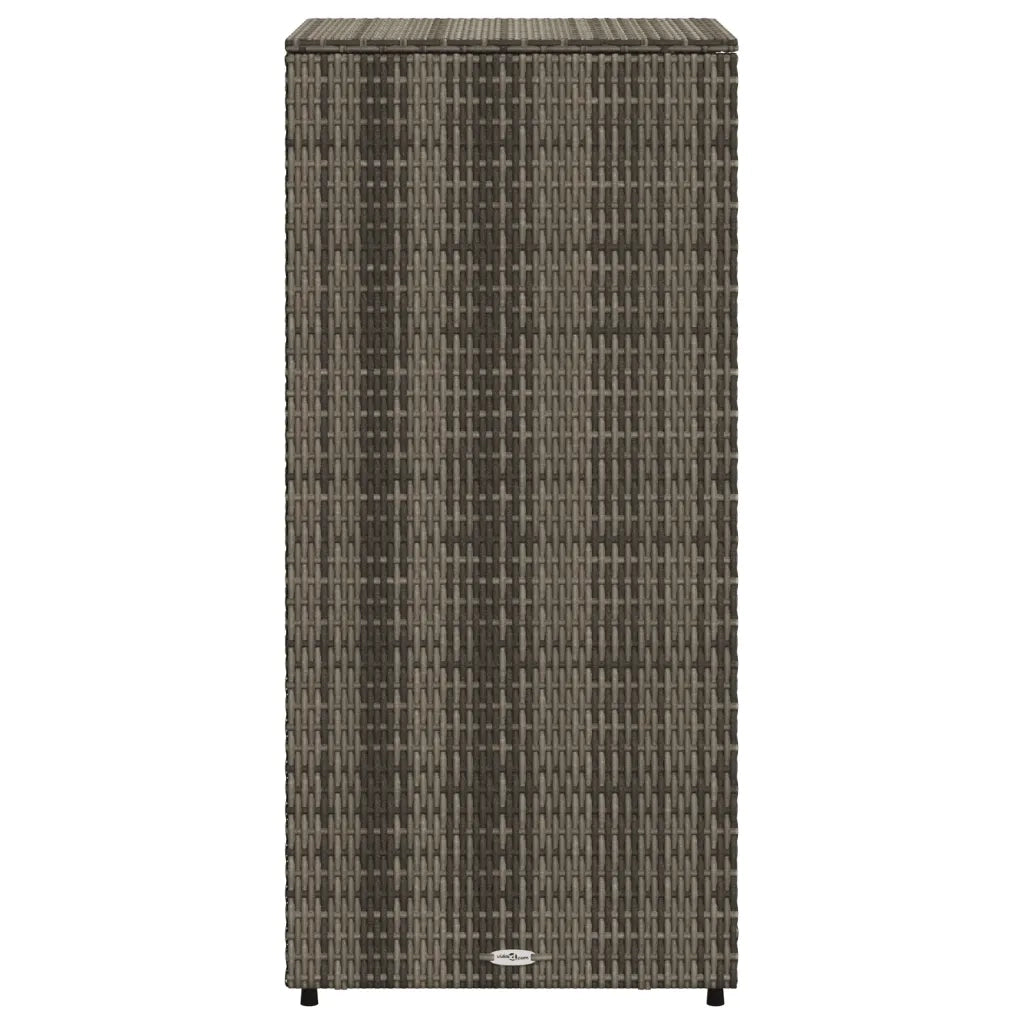 Armadietto Portaoggetti Giardino Grigio 50x55x115cm Polyrattan CFW9912704