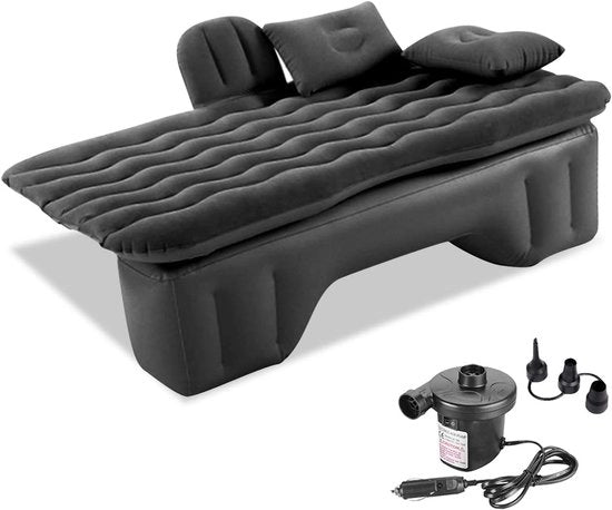 Air Mattress per Auto - Piuma per Sedile posteriore - Incluso Pneumatico e Tasca portatile - 135 x 70 x 38 cm