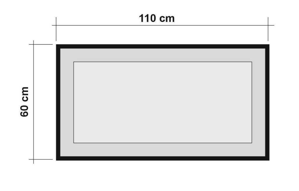 Piaggine, Specchio Forma Rettangolare, 1.5x60h cm Marrone Quercia