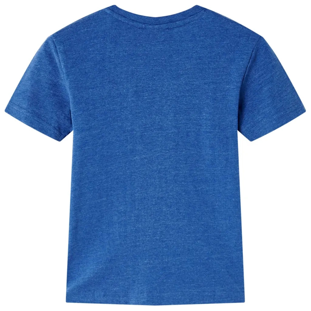 Maglietta da Bambino Blu Scuro Mélange 128 12242