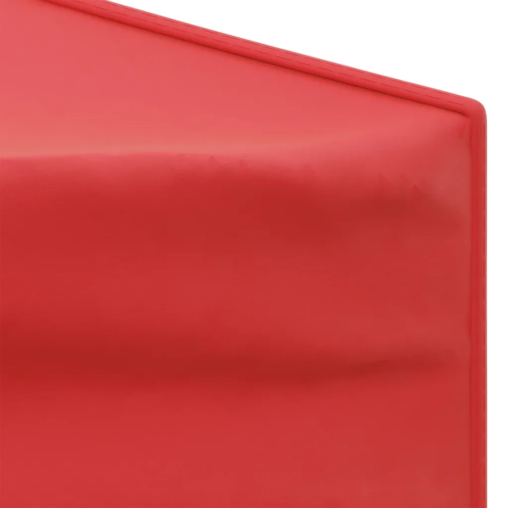 Tenda per Feste Pieghevole con Pareti Laterali-Tenda Gazebo Rosso 3x6 m 376295