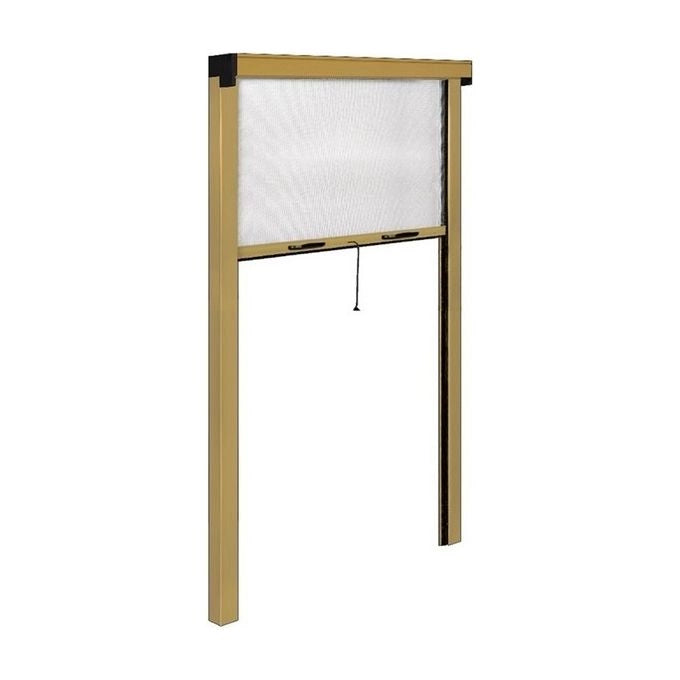IRS ZV06114025062 Zanzariera Avvolgibile Verticale in Alluminio Riducibile per Porta e Finestra 140x250 cm colore Bronzo