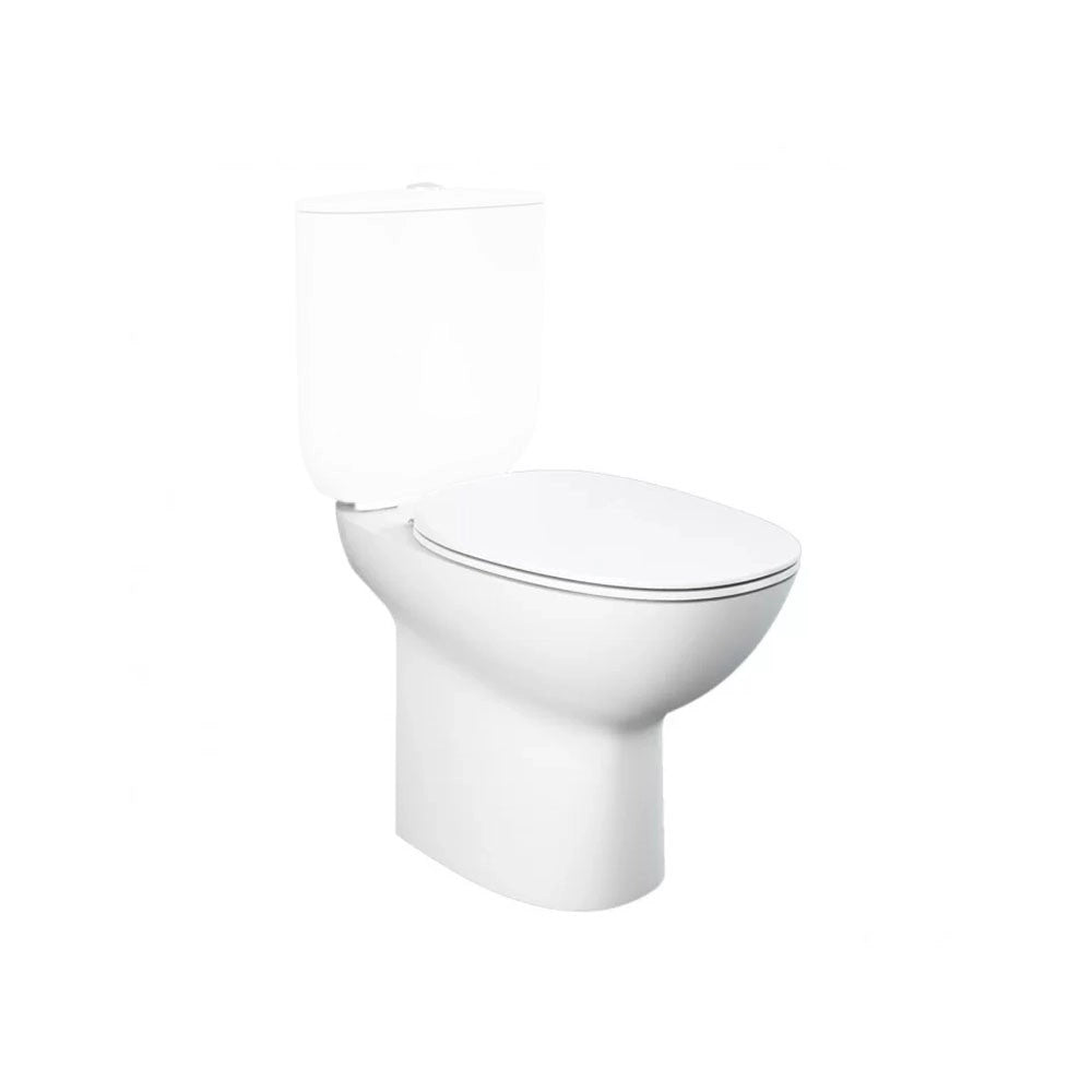 Vaso monoblocco rimless morning con scarico a pavimento