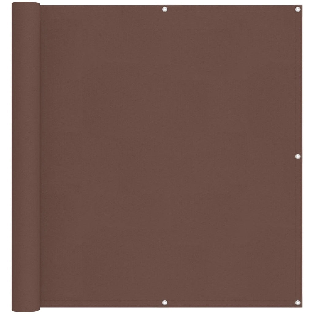 Schermo da balcone Marrone 110 x 700 cm Tessuto Oxford