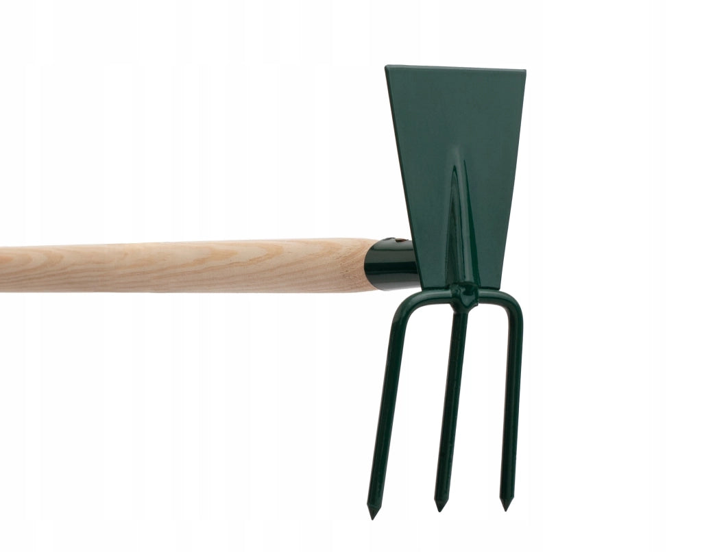 Zappa da giardino KADAX per scavare con forca da 7 cm e gancio da 83 cm