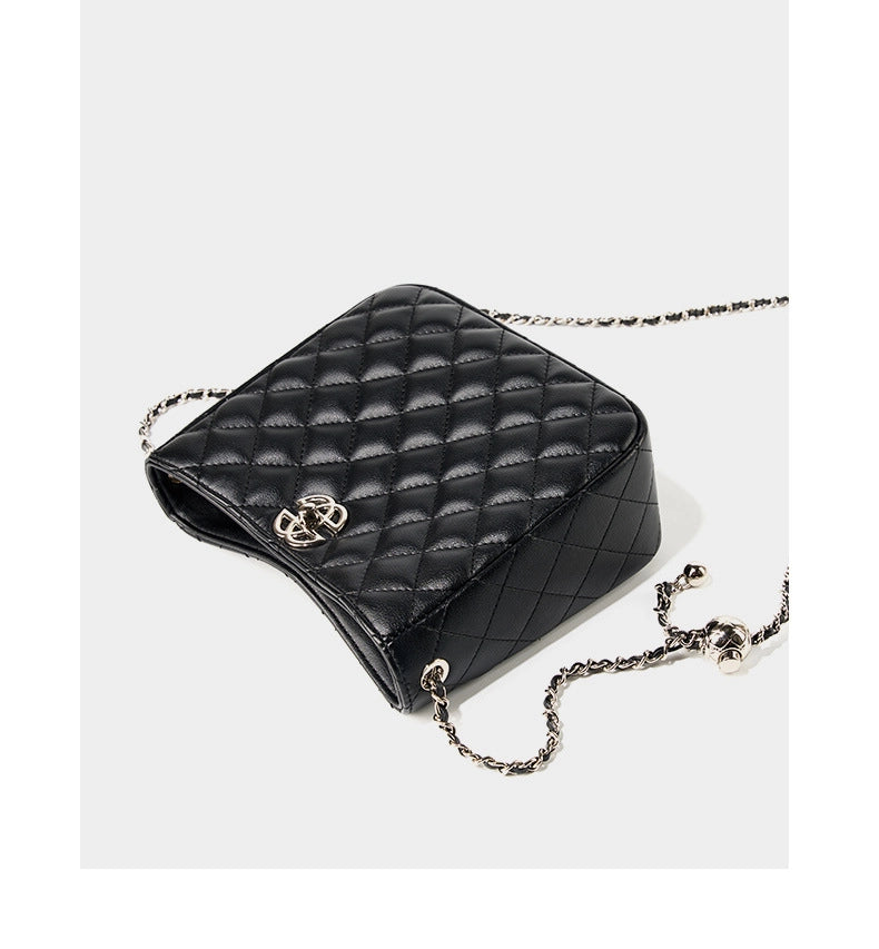 Borsa a tracolla da donna in vera pelle, modello hobo, borsa tote nera.