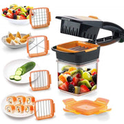Trade Shop - Nicer Dicer Quick Affetta Verdure 7 Pezzi Multifunzione Cucina Verdura Frutta -