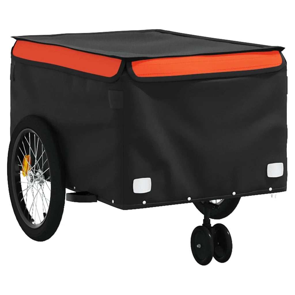 Rimorchio per trasporto biciclette capacità 45 kg ferro arancione 02_0044159