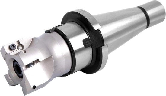 Supporto di presa per viti indexabili - Fresa piana NT40-FMB22 con pezzi di inserimento APMT1604 - chiave inclusa (10PCS Inserti di fresatura)