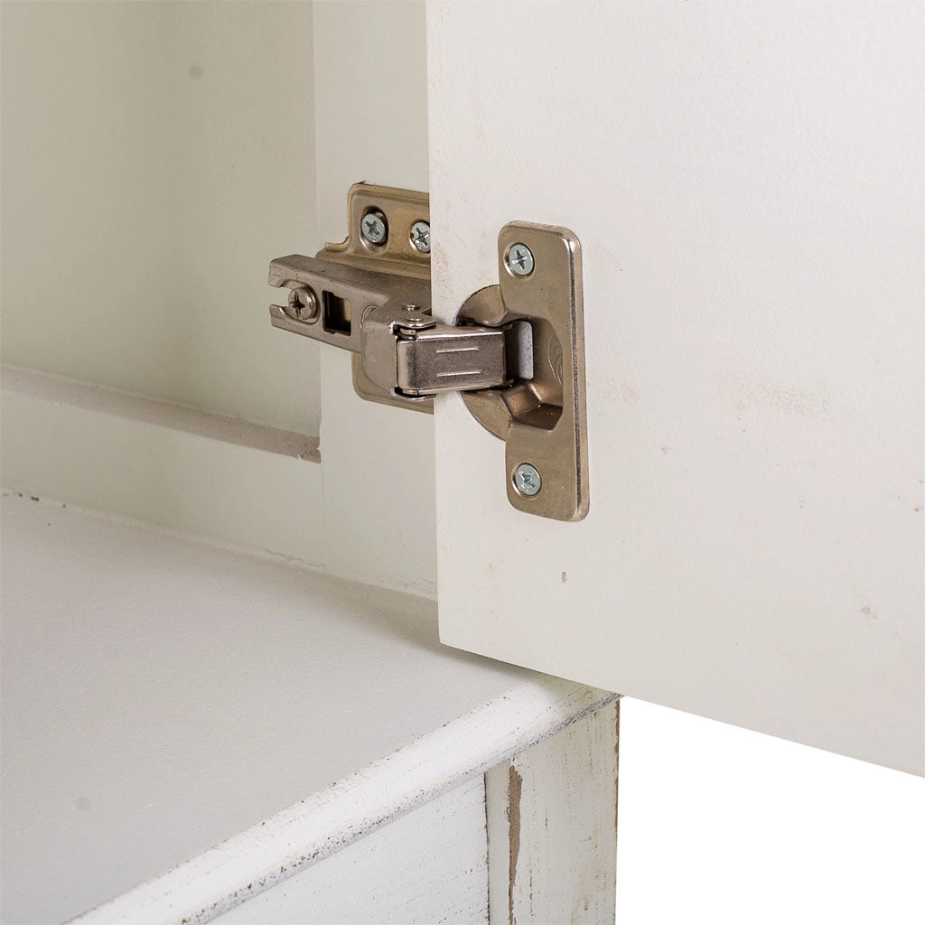 Mobile da ingresso in legno bianco 108x36x82h