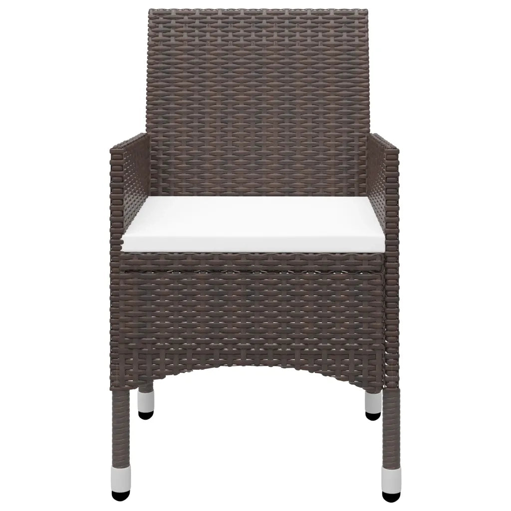 Set Mobili da Pranzo per Giardino 5 pz Marrone 3071938