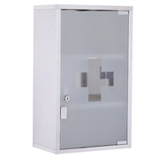 Armadietto Medicinali da Parete ¨C Xylo ¨C Acciaio Inox con Serratura 3 Ripiani