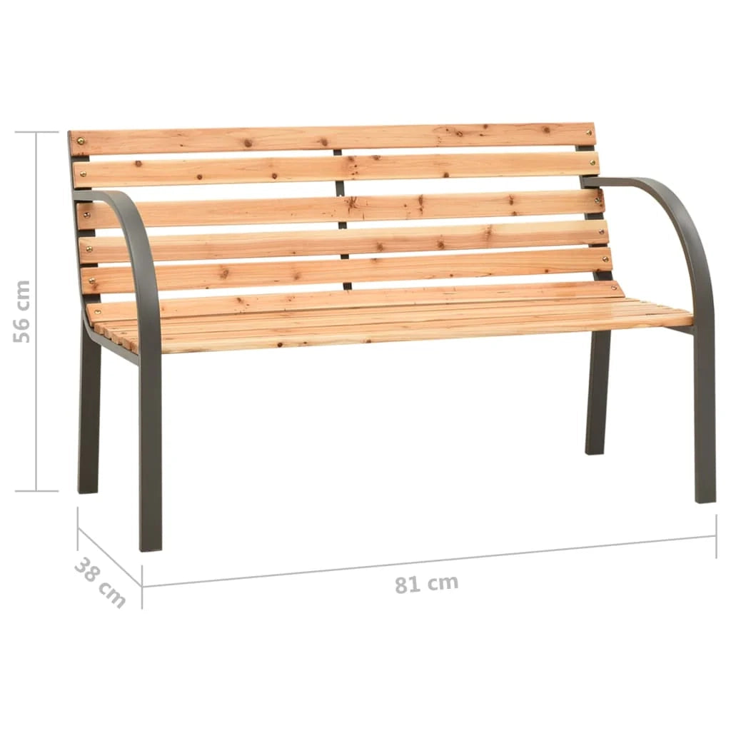 Panca da giardino mobili da esterno per patio terrazza per bambini 81 cm legno di pino cinese 02_0011761