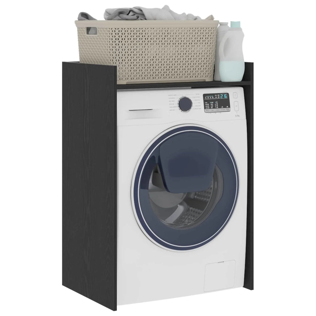 Mobiletto per lavatrice Rovere Nero 67,5 x 48 x 97 cm 8006817