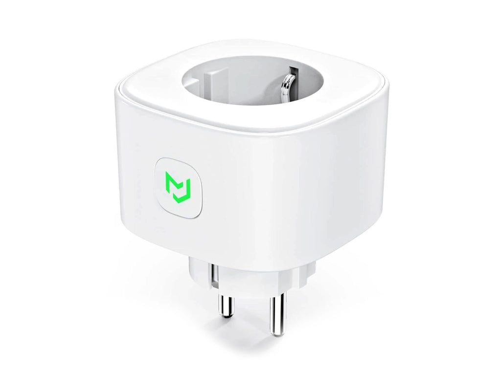 Meross Presa Smart WiFi 16A 3840W Presa Intelligente con Monitoraggio Consumi Timer e Controllo Vocale Compatibile con Alexa Google Home e SmartThings Tipo F (Schuko) Solo 2.4GHz