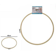 Trade Shop - Telaio Per Ricamo In Legno Tondo Con Fibbia Metallo Accessori Cucito 40cm 53553a -