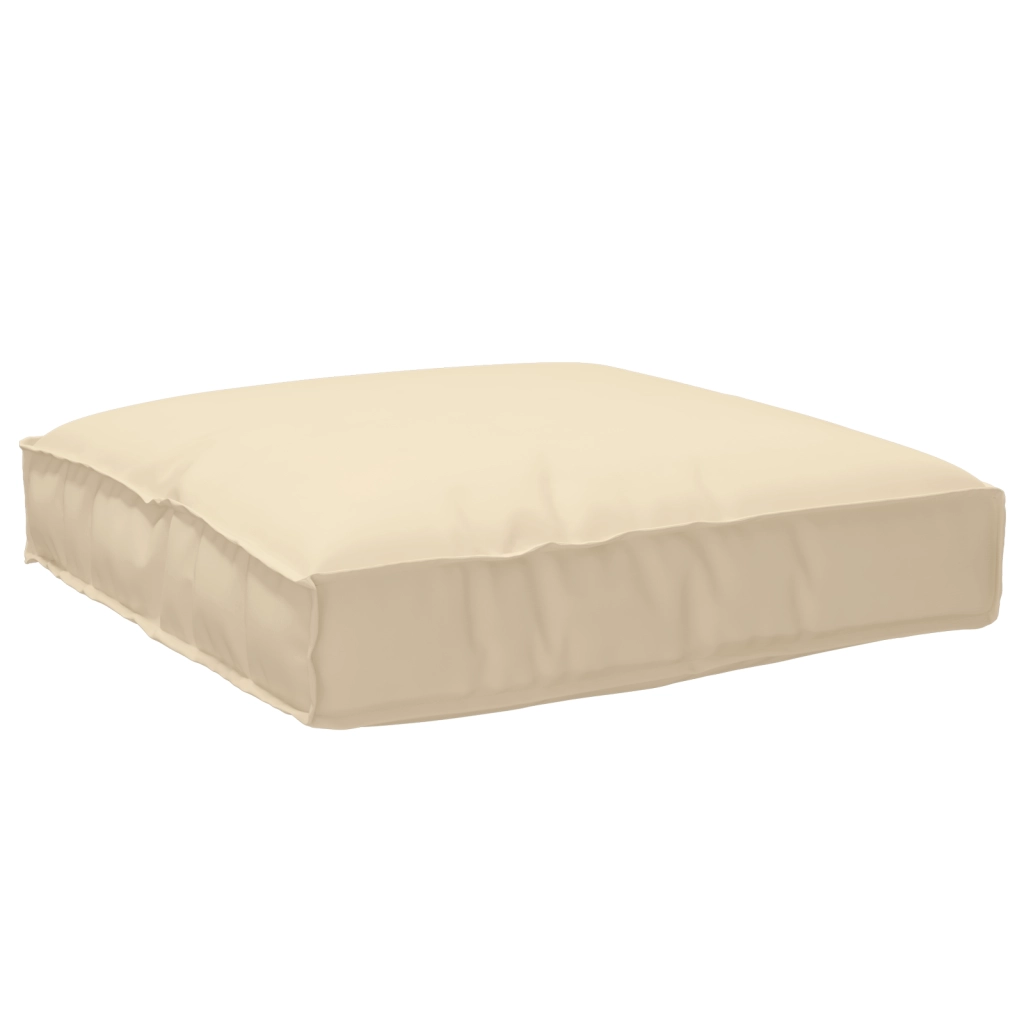Set di Cuscini per Pallet 2 Pezzi Beige in Tessuto Oxford