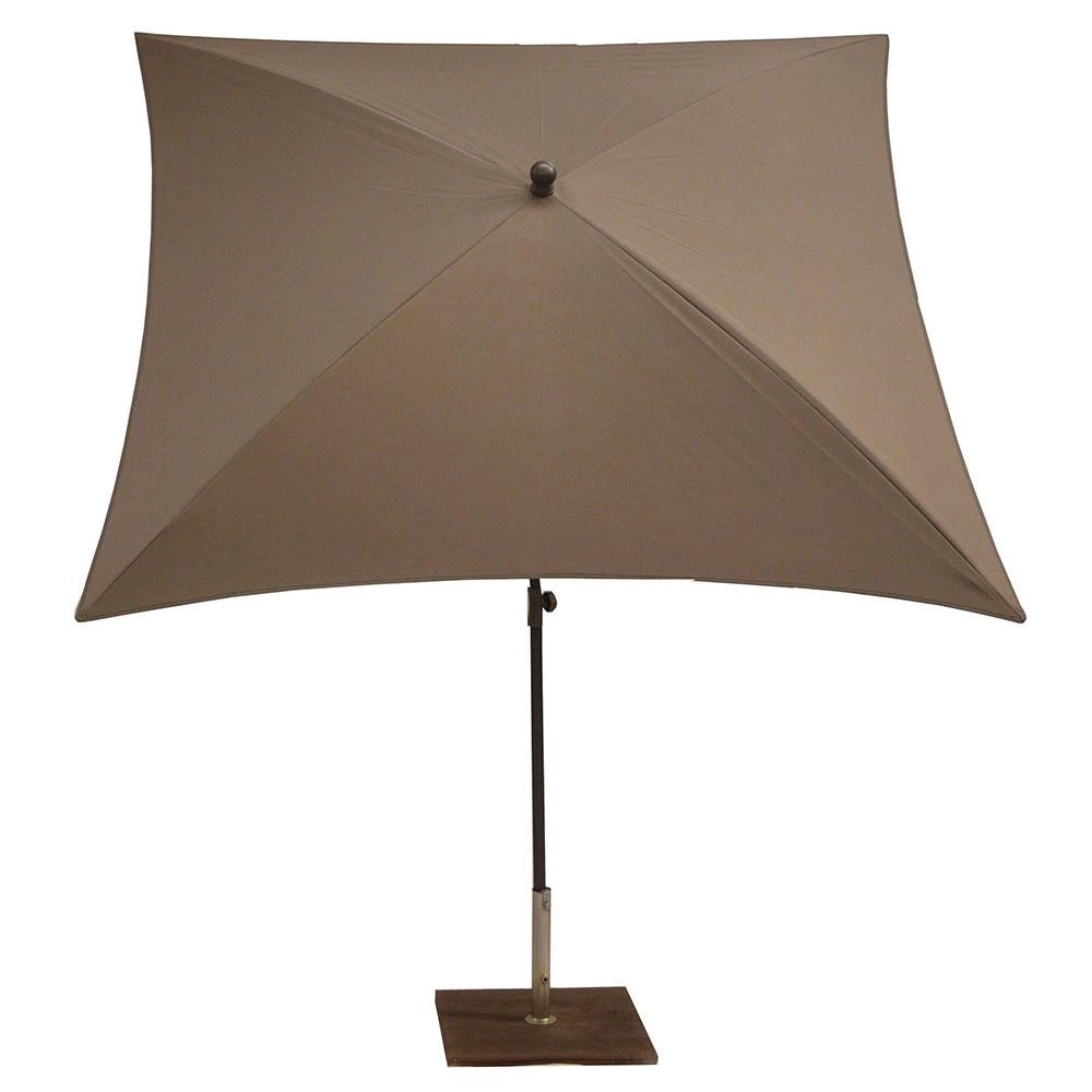 Ombrellone da Giardino 200x200 cm Palo Ø27 mm in Acciaio Maffei Kronos Tortora